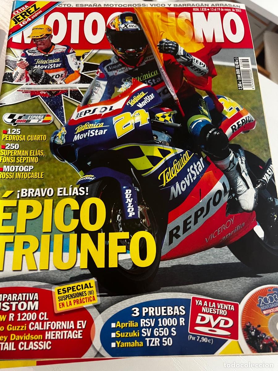 Coches y motocicletas: MOTOCICLISMO. N&ordm; 1838. MAYO 2003. APRILIA RSV 1000 R. BMW R 1200 CL VS HARLEY DAVIDSON HERITAGE.LEER