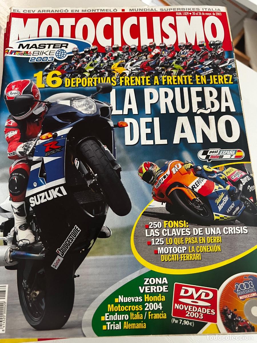 Coches y motocicletas: MOTOCICLISMO. N&ordm; 1839. MAYO 2003. 16 DEPORTIVAS FRENTE A FRENTE EN JEREZ. NUEVAS HONDA.... LEER.