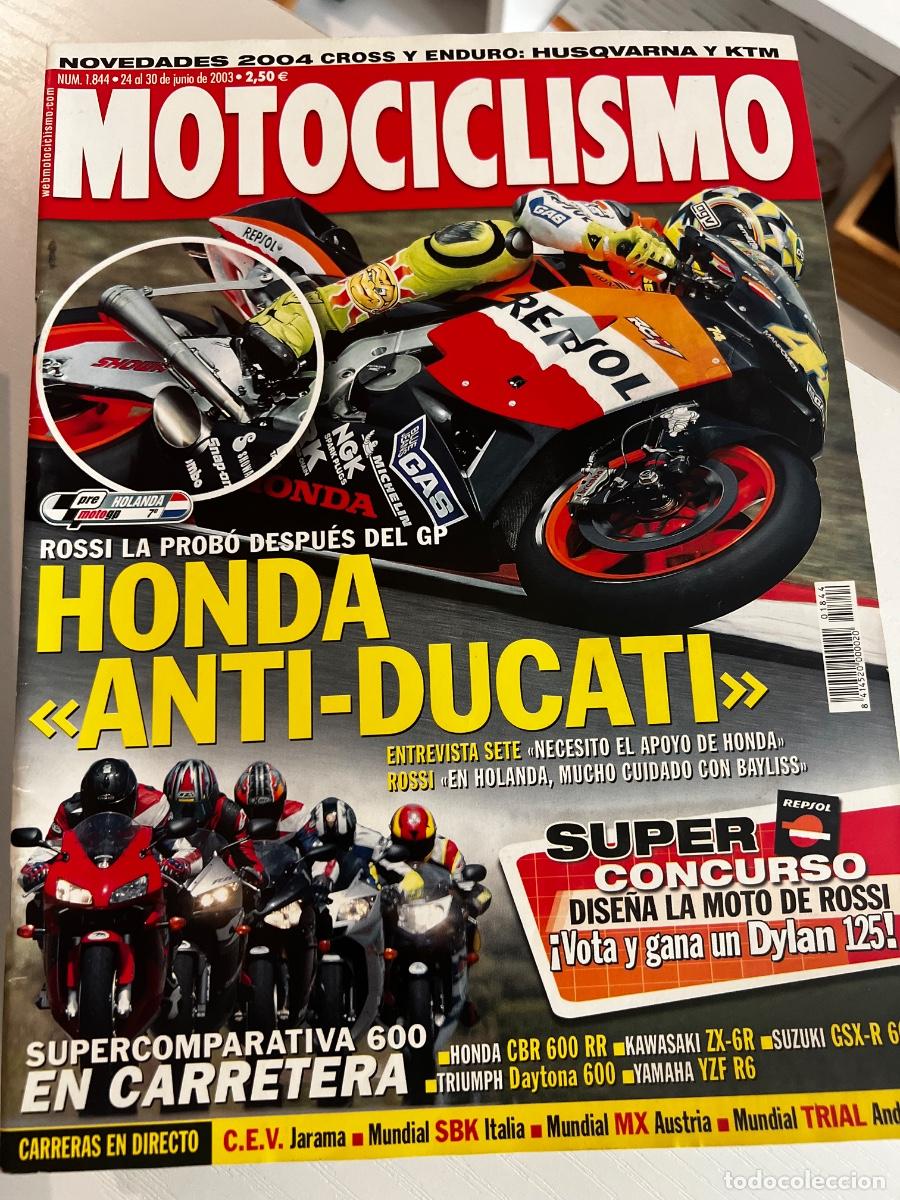 Coches y motocicletas: MOTOCICLISMO. N&deg; 1844. JUNIO 2003. HONDA ANTI-DUCATI. HONDA CBR 600 RR. TRIUMPH DAYTONA 600. LEER
