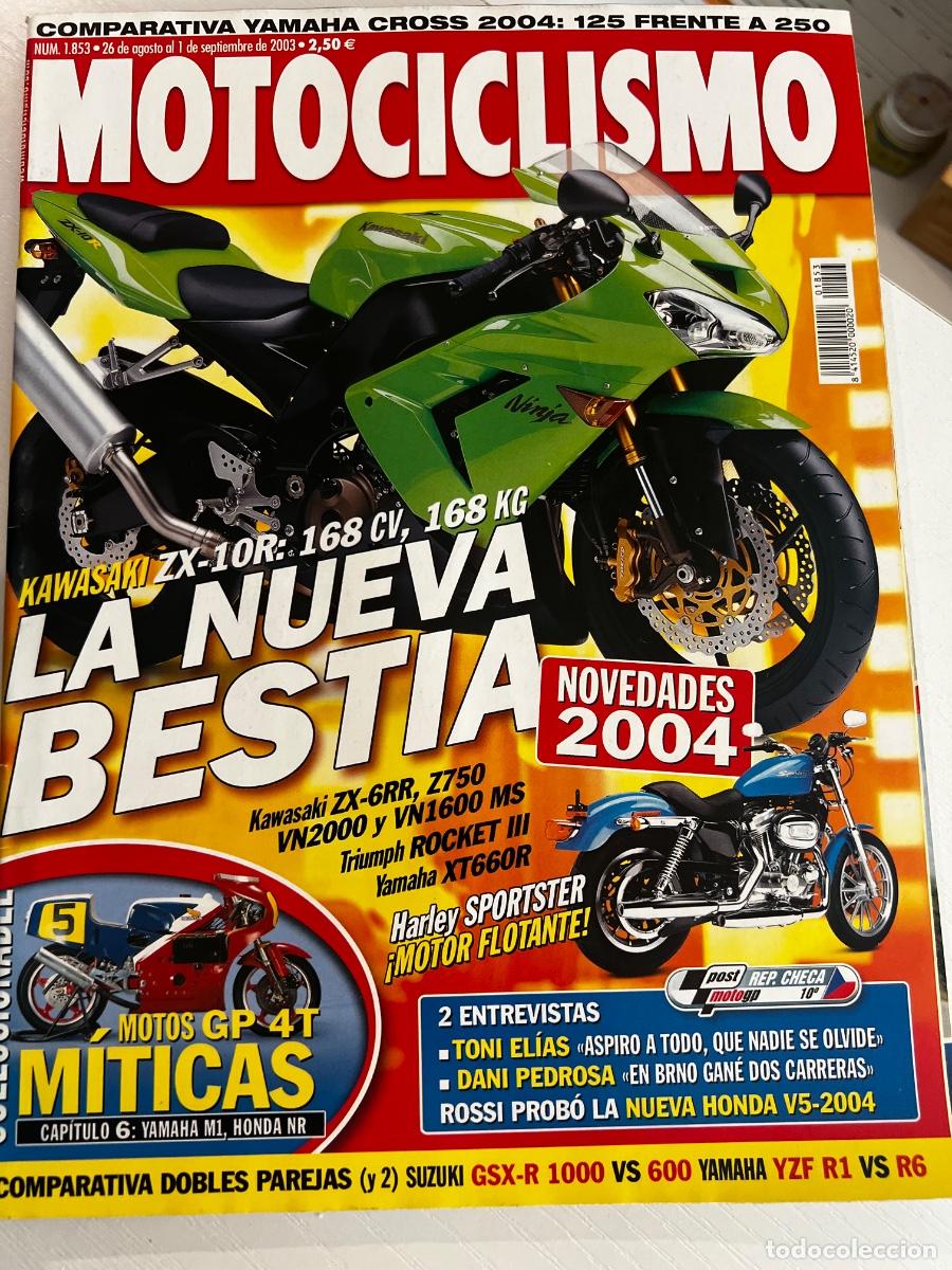 Coches y motocicletas: MOTOCICLISMO. N&ordm; 1853. AGOSTO 2003. KAWASAKI ZX-10R : 168 CV, 168 KG. KAWASAKI ZX-6RR.... LEER.