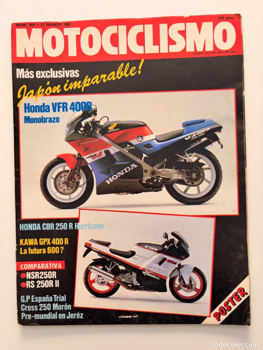 Automobili e Motociclette: MOTOCICLISMO. N&ordm; 995. MARZO 1987. KAWA KLR 650. HONDA CBR 750. DUCATI 900 SS MH.. LEER