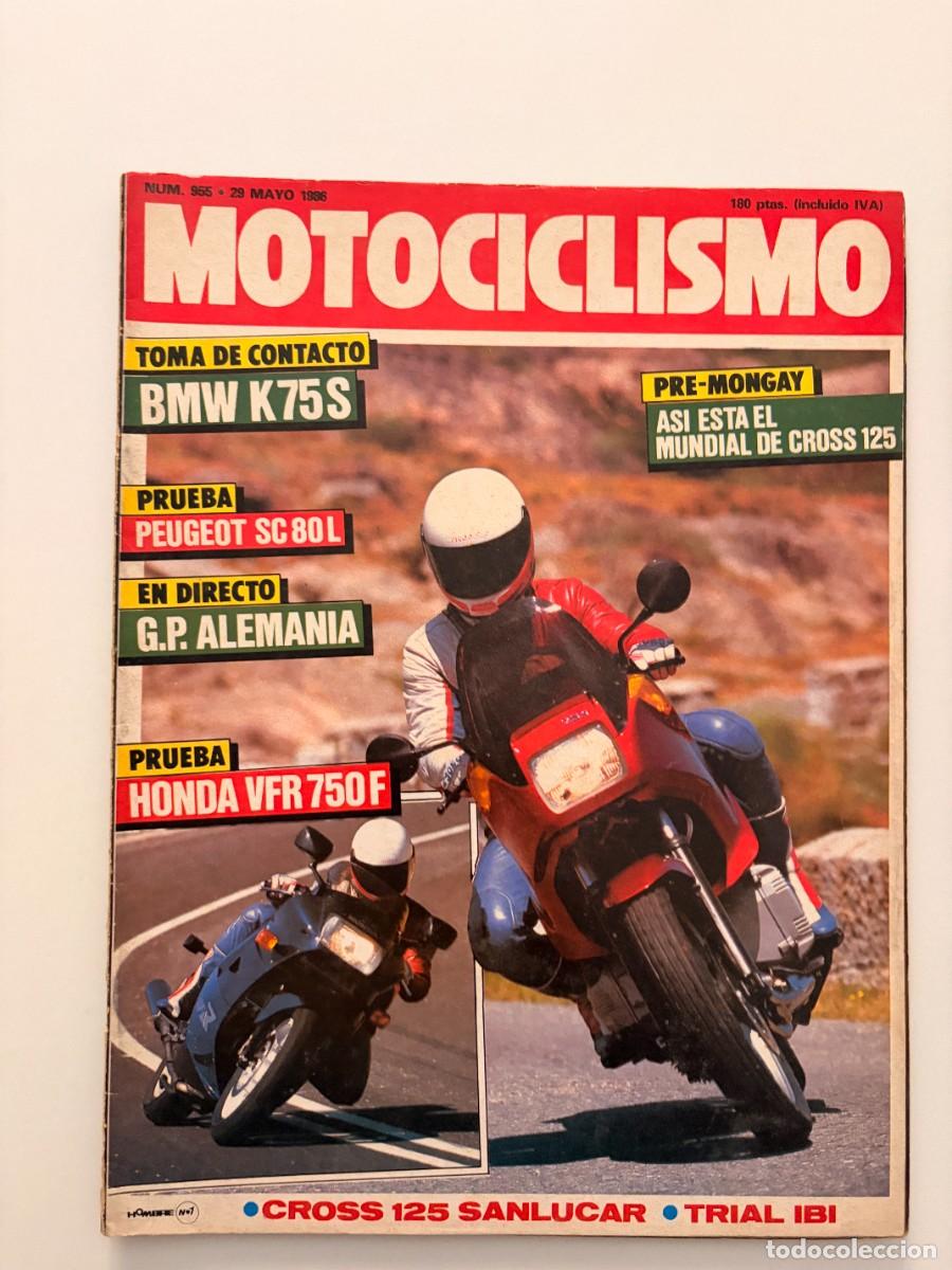 Coches y motocicletas: MOTOCICLISMO. N&ordm; 955. MAYO 1986. PEUGEOT SC 80 L. GP DE ALEMANIA. CROSS 125 SANL&Uacute;CAR. HONDA VF. LEER