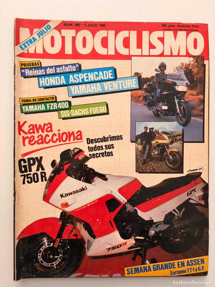 Coches y motocicletas: MOTOCICLISMO. N&ordm; 960. JULIO 1986. PRUEBA: KAWASAKI GPX 750 R. GRAN PREMIO DE HOLANDA. LEER