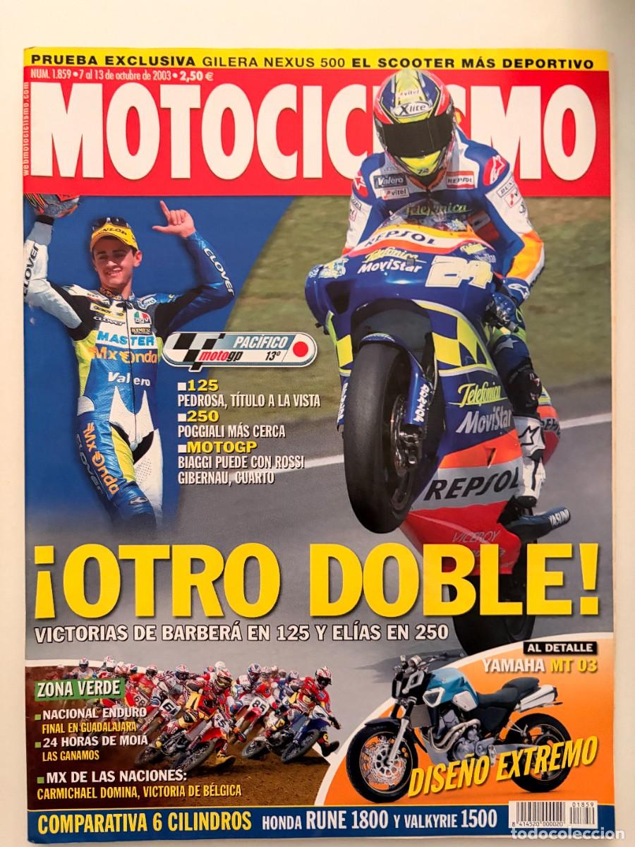 Coches y motocicletas: MOTOCICLISMO. N&ordm; 1859. OCTUBRE 2003. ANALISIS YAMAHA MT-03. HONDA VALKYRIE RUNE NRX 1800. LEER