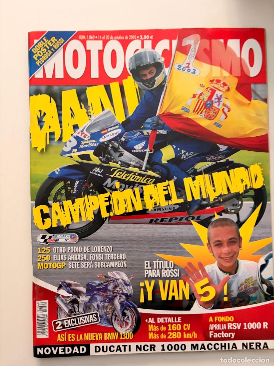 Coches y motocicletas: MOTOCICLISMO. N&ordm; 1860. OCTUBRE 2003. NOVEDAD BMW K. APRILIA RSV FACTORY. NCR MACCHIA NERA. LEER