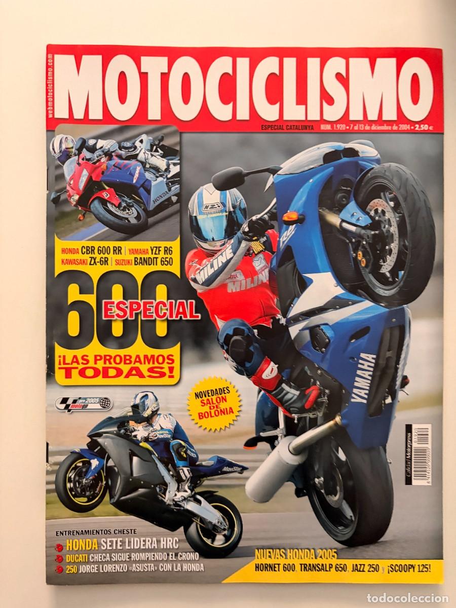 Coches y motocicletas: MOTOCICLISMO. N&ordm; 1920. DICIEMBRE 2004. PRUEBA: YAMAHA YZF-R6. PRESENTACI&Oacute;N: KAWASAKI ZX-6R. LEER