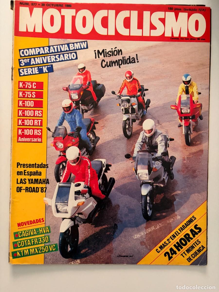 Cars and Motorcycles: MOTOCICLISMO. N&ordm; 977. OCTUBRE 1986. RALLYE DE LOS FARAONES. LA FAMILIA K. KTM 260 MX VC. LEER