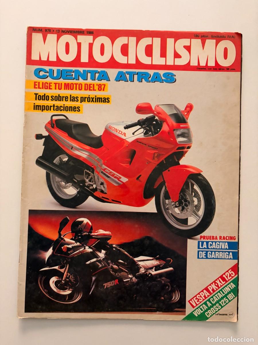 Autos und Motorr&auml;der: MOTOCICLISMO. N&ordm; 979. NOVIEMBRE 1986. CAGIVA 500 GP. VESPA 74 XL. VOLTA A CATALUNYA. LEER