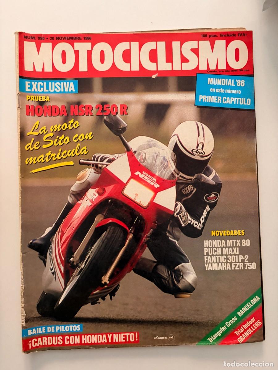 Autos und Motorr&auml;der: MOTOCICLISMO. N&ordm; 980. NOVIEMBRE 1986. HONDA NSR 250-R. HONDA MTX-80. PUNCH MAXI..LEER