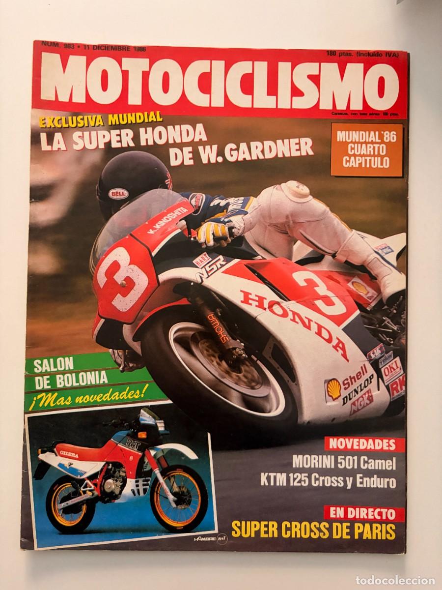 Automobili e Motociclette: MOTOCICLISMO. N&ordm; 983. DICIEMBRE 1986. MORINI 301 CAMEL. HONDA NSR 500 C. PRUEBA RACING. LEER