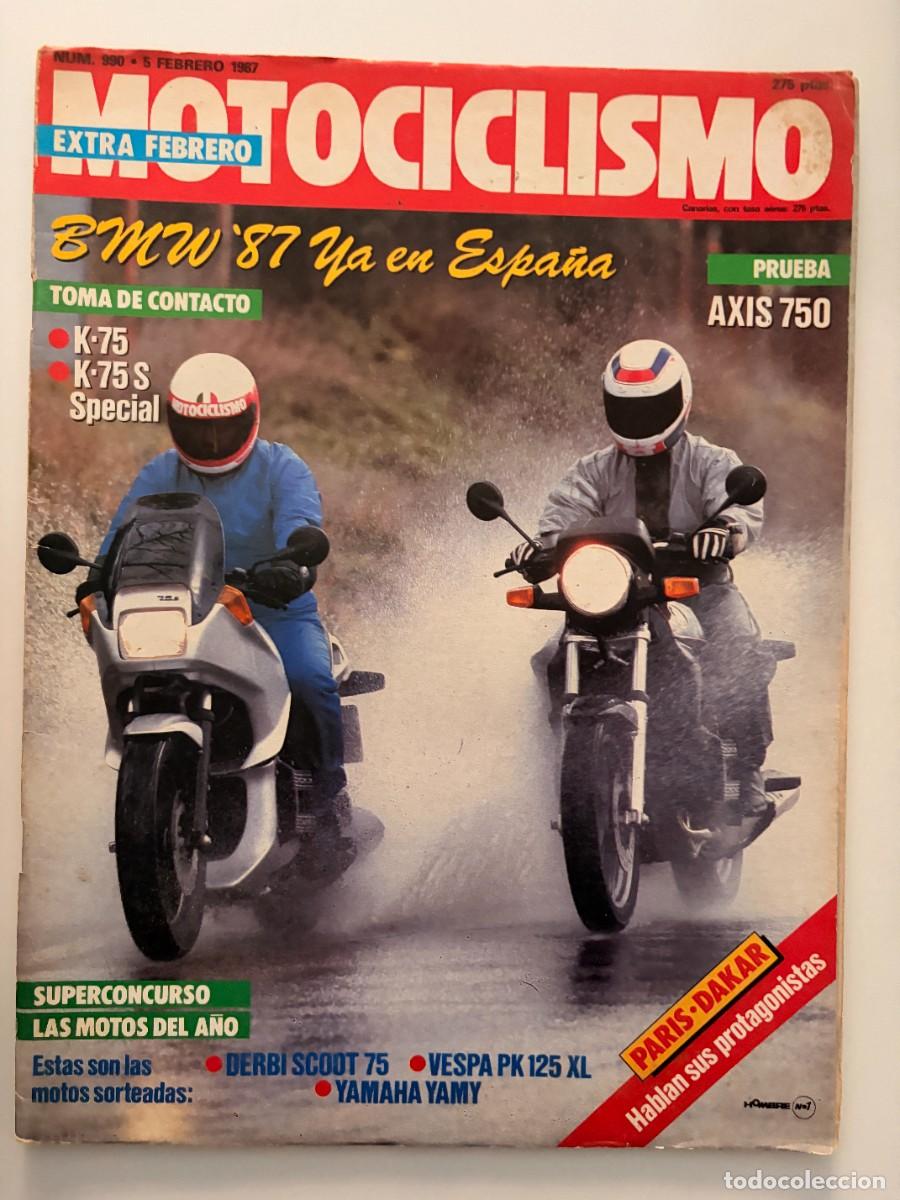 Coches y motocicletas: MOTOCICLISMO. EXTRA. N&ordm; 990. FEBRERO 1987. PRUEBA: AXIS 750. PRE CAMPEONATO DE TRIAL. LEER