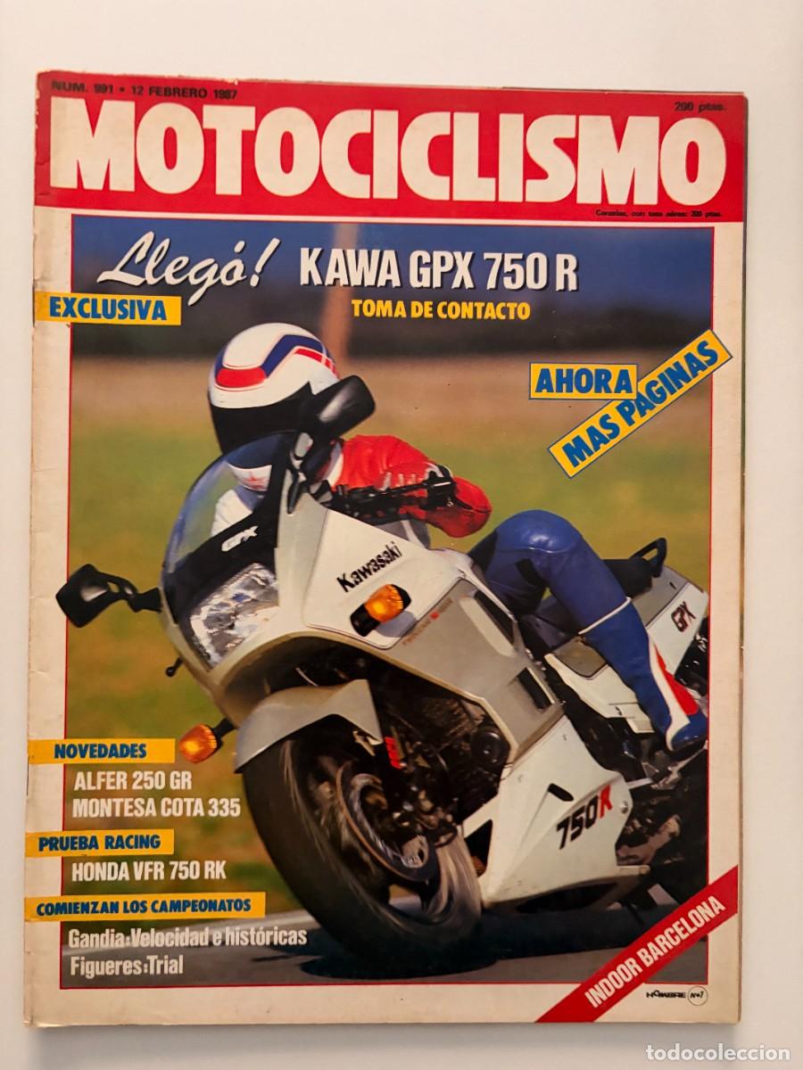 Coches y motocicletas: MOTOCICLISMO. N&ordm; 991.FEBRERO 1987. EXCLUSIVA KAWA GPX 750R. MONTESA COTA 335. HONDA VFR 750 RK. LEER