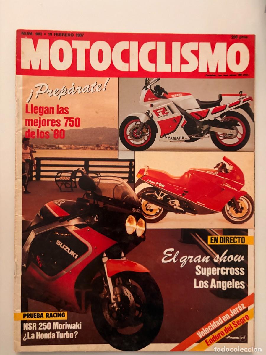 Coches y motocicletas: MOTOCICLISMO. N&ordm; 992. FEBRERO 1987. PRUEBA: HONDA NSR 250 MORIWAKI. PRE CAMPEONATO DE CROSS. LEER