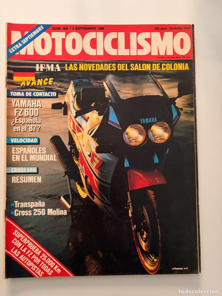 Coches y motocicletas: MOTOCICLISMO. N&ordm; 969. A&Ntilde;O 1986. EXTRA SEPTIEMBRE. GILERA NGR 250.YAMAHA FZ 600.CROSS 250 MOLINA.LEER