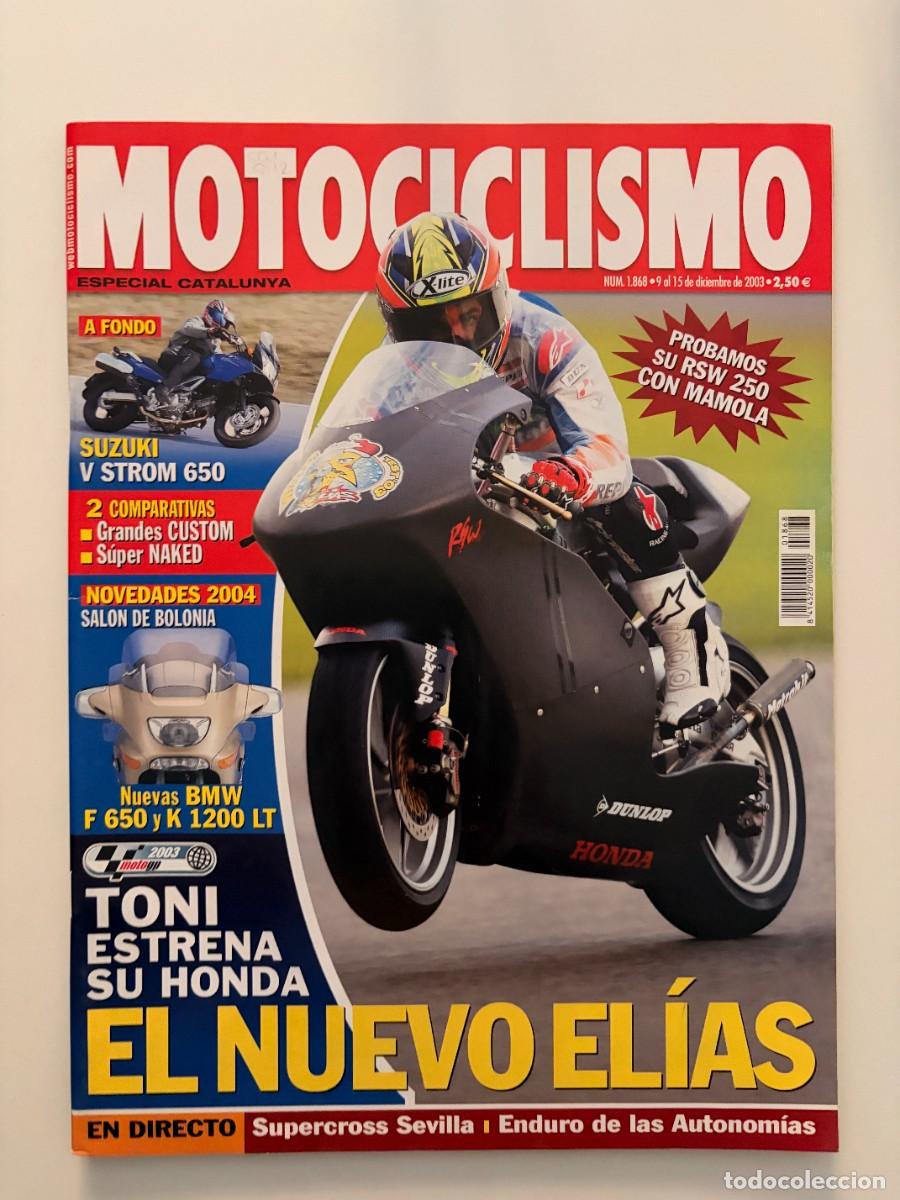 Coches y motocicletas: MOTOCICLISMO. N&ordm; 1868. DICIEMBRE 2003. PRUEBA: SUZUKI DL 650 V-STROM. SAL&Oacute;N DE BOLONIA. YAMAHA.LEER
