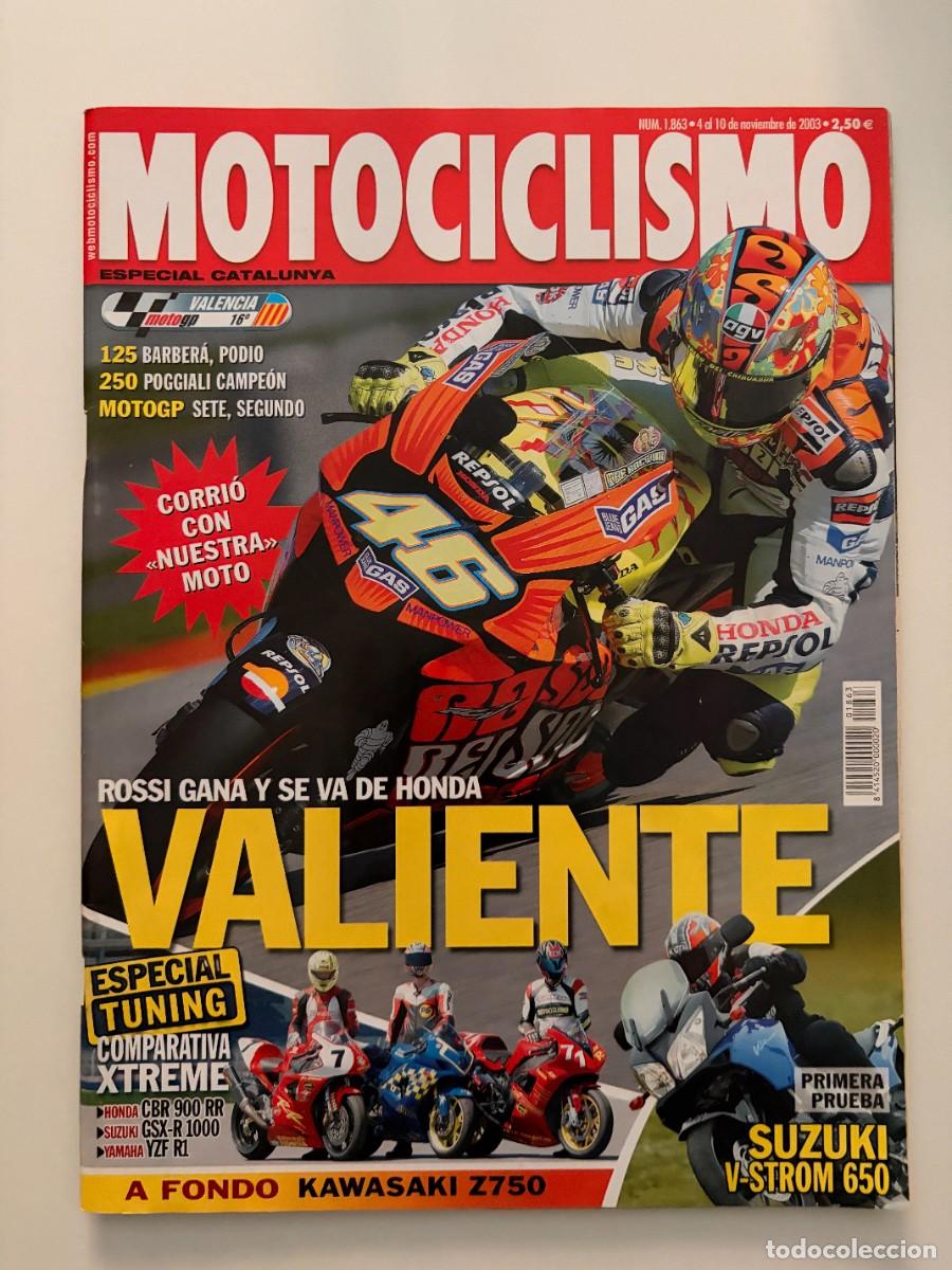 Coches y motocicletas: MOTOCICLISMO. N&ordm; 1863. NOVIEMBRE 2003. PRUEBA: SUZUKI V-STROM 650. GRAN PREMIO DE VALENCIA. LEER