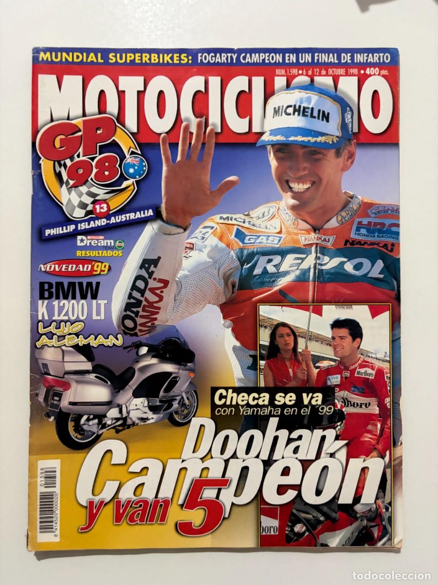 Coches y motocicletas: MOTOCICLISMO. N&ordm; 1598. OCTUBRE 1998. PRUEBA: BMW K-1200 LT. GRAN PREMIO DE AUSTRALIA. LEER