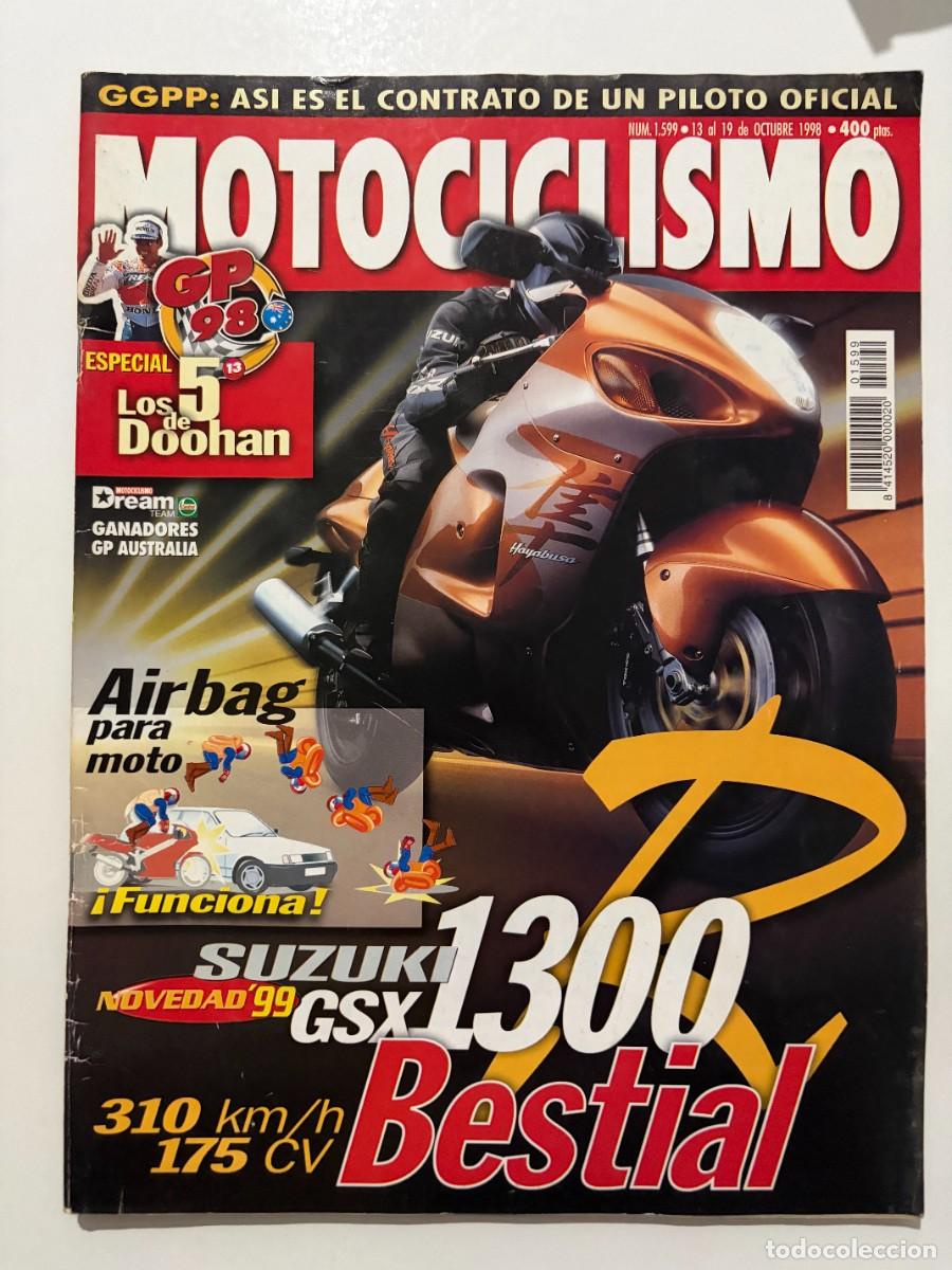 Coches y motocicletas: MOTOCICLISMO. N&deg; 1599. OCTUBRE 1998. SUZUKI GSX 1300, BESTIAL. AIRBAG PARA MOTO. LEER