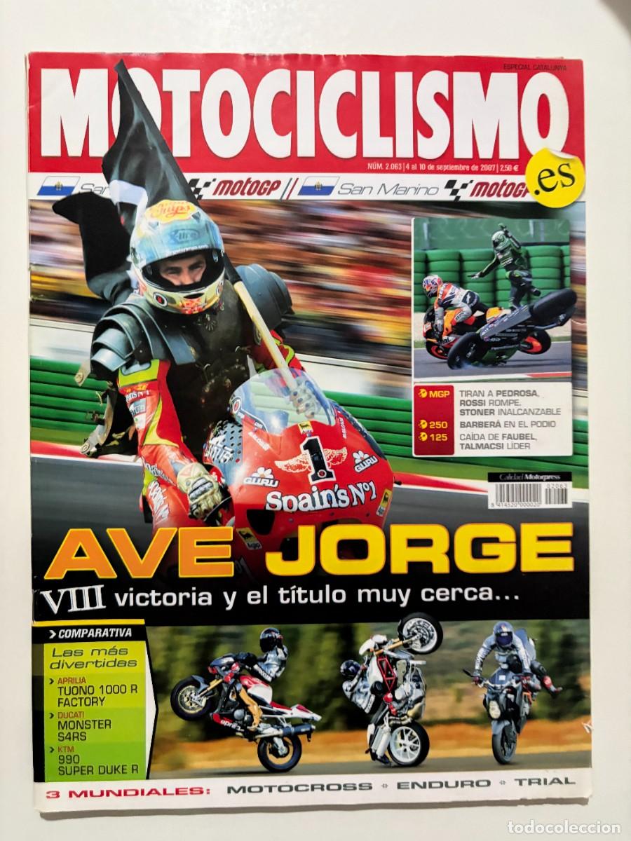 Coches y motocicletas: MOTOCICLISMO. N&deg; 2063. SEPTIEMBRE 2008. AVE JORGE, VIII VICTORIA Y EL T&Iacute;TULO MUY CERCA.LEER