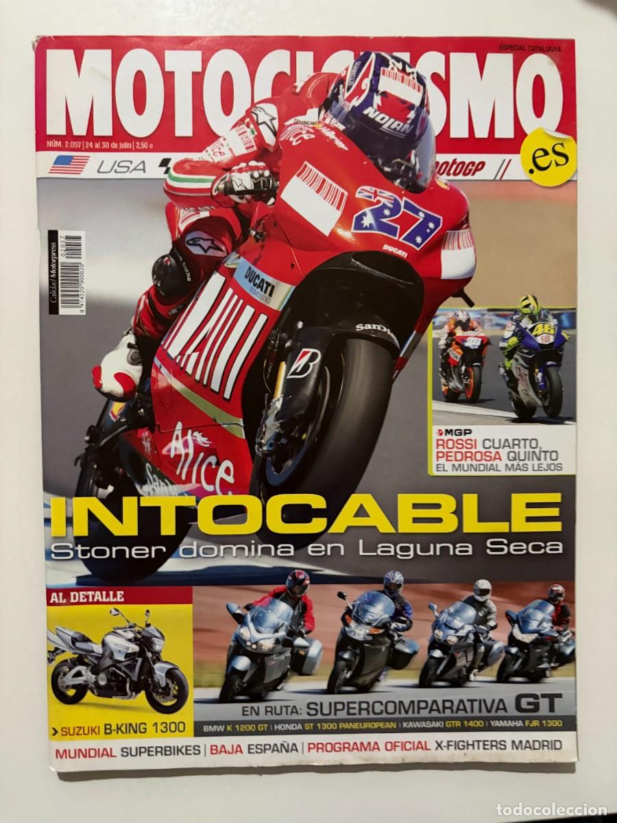 Coches y motocicletas: MOTOCICLISMO. N&ordm; 2057. JULIO 2007. ROSSI 4&ordm;. PEDROSA 5&ordm;. STONER DOMINA EN LAGUNA SECA. SUZUKI.. LEER