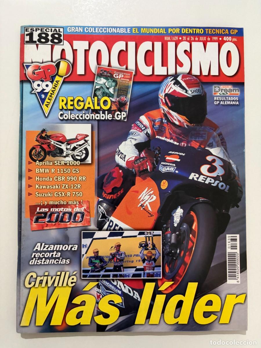 Coches y motocicletas: MOTOCICLISMO. N&deg; 1639. JULIO 1999. CRIVILLE M&Aacute;S L&Iacute;DER. APRILIA SLR 1000. BMW R 1150 GS. LEER