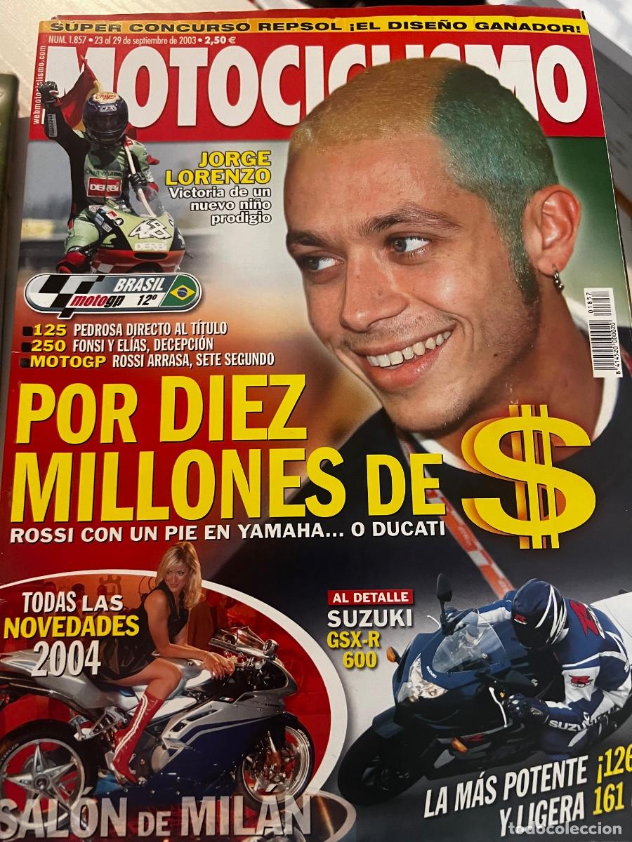 Coches y motocicletas: MOTOCICLISMO. N&deg; 1857. SEPTIEMBRE 2003. ROSSI CON UN PIE EN YAMAHA O DUCATI.