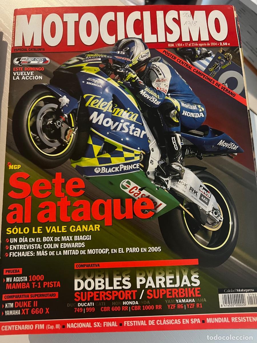 Coches y motocicletas: MOTOCICLISMO. N&ordm; 1904. AGOSTO 2004. PRUEBA: MV AGUSTA 1000 MAMBA T-1 PISTA.... LEER.