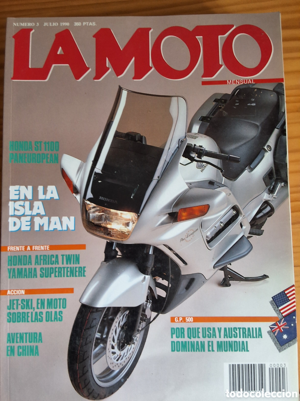 Coches y motocicletas: La moto mensual revista n&uacute;mero 3 a&ntilde;o 1990/7 incluye p&oacute;ster edita Luike motorpress