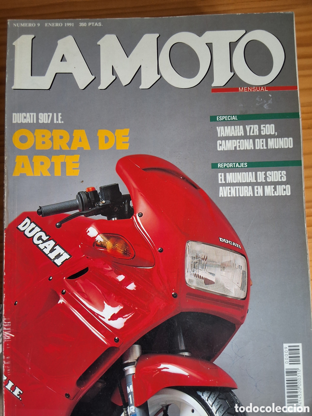 Coches y motocicletas: La moto mensual revista n&uacute;mero 9 a&ntilde;o 1991/1 incluye p&oacute;ster edita Luike motorpress