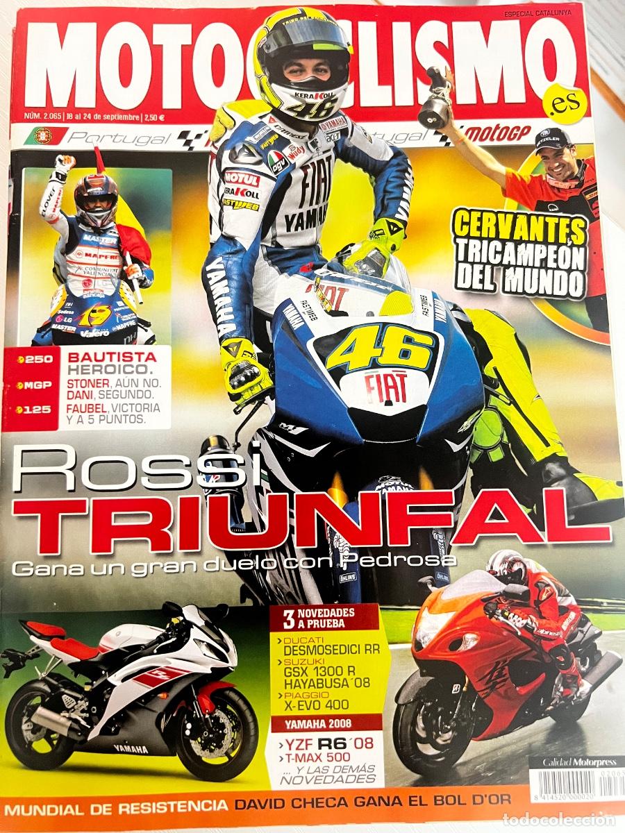 Coches y motocicletas: MOTOCICLISMO. N&ordm; 2065. SEPTIEMBRE. 2007. ROSSI TRIUNFAL. GANA UN DUELO CON PEDROSA. HONDA..... LEER.