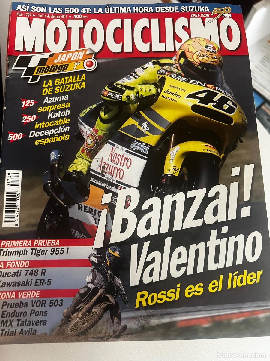 Coches y motocicletas: MOTOCICLISMO. N&deg; 1729. ABRIL 2001. VALENTINO ROSSI ES EL L&Iacute;DER. LA BATALLA DE SUZUKA. LEER