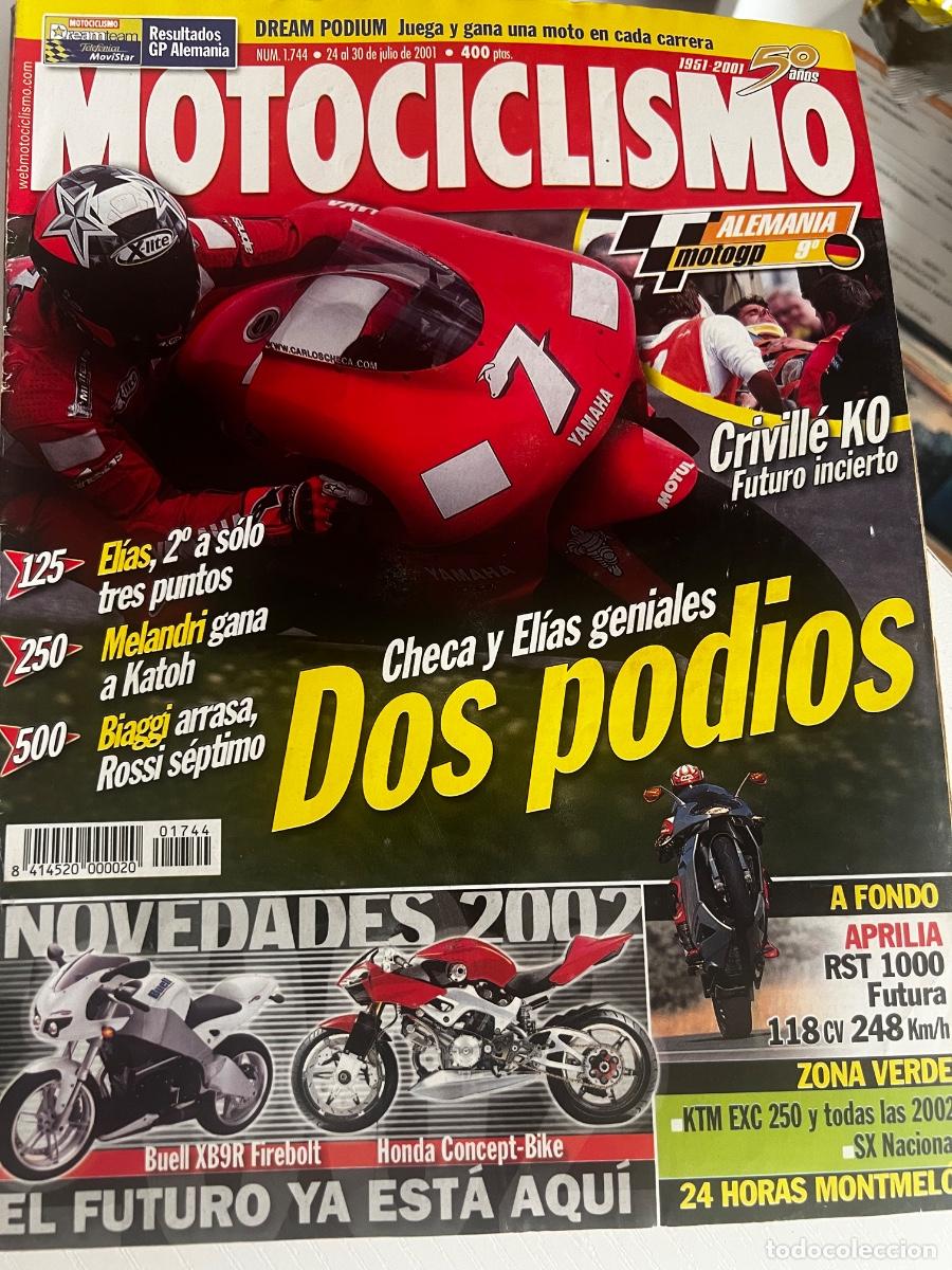 Coches y motocicletas: MOTOCICLISMO. N&deg; 1744. JULIO 2001. CHECA Y ELIAS DOS PODIOS. APRILIA RST 1000 FUTURA. LEER