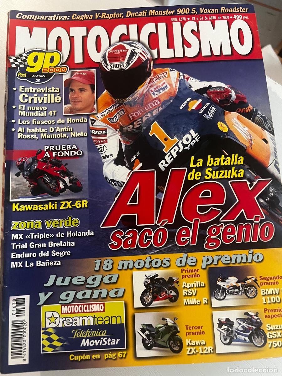 Coches y motocicletas: MOTOCICLISMO. N&ordm; 1678. ABRIL 2000. PRUEBA : KAWASAKI ZX-6R. LA BATALLA DE SUZUKA. ENTREVISTA.. LEER.