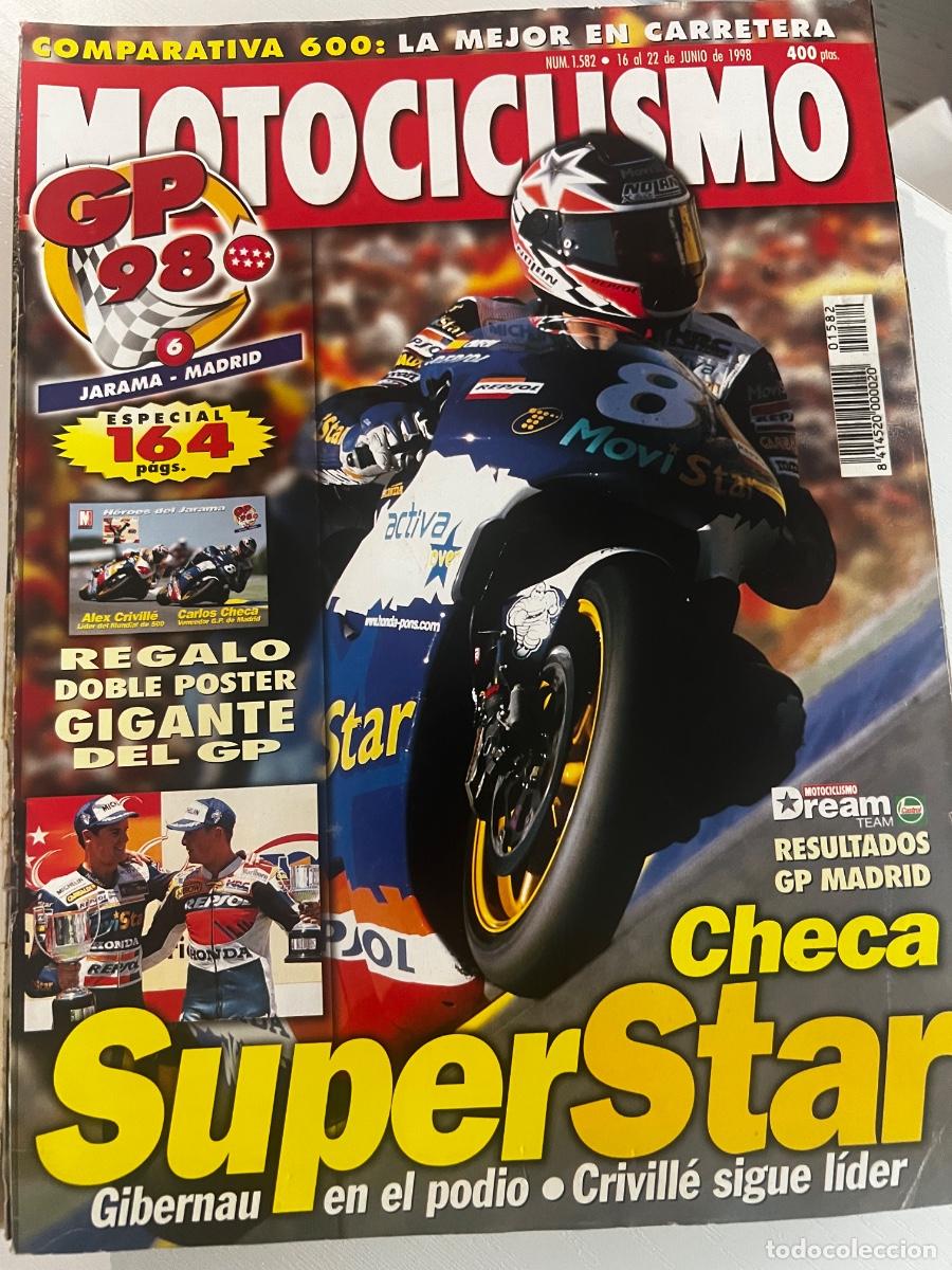 Coches y motocicletas: MOTOCICLISMO. N&deg; 1582. JUNIO 1998. CHECA SUPERSTAR. GIBERNAU EN EL PODIO. CRIVILLE SIGUE L&Iacute;DER. LEER