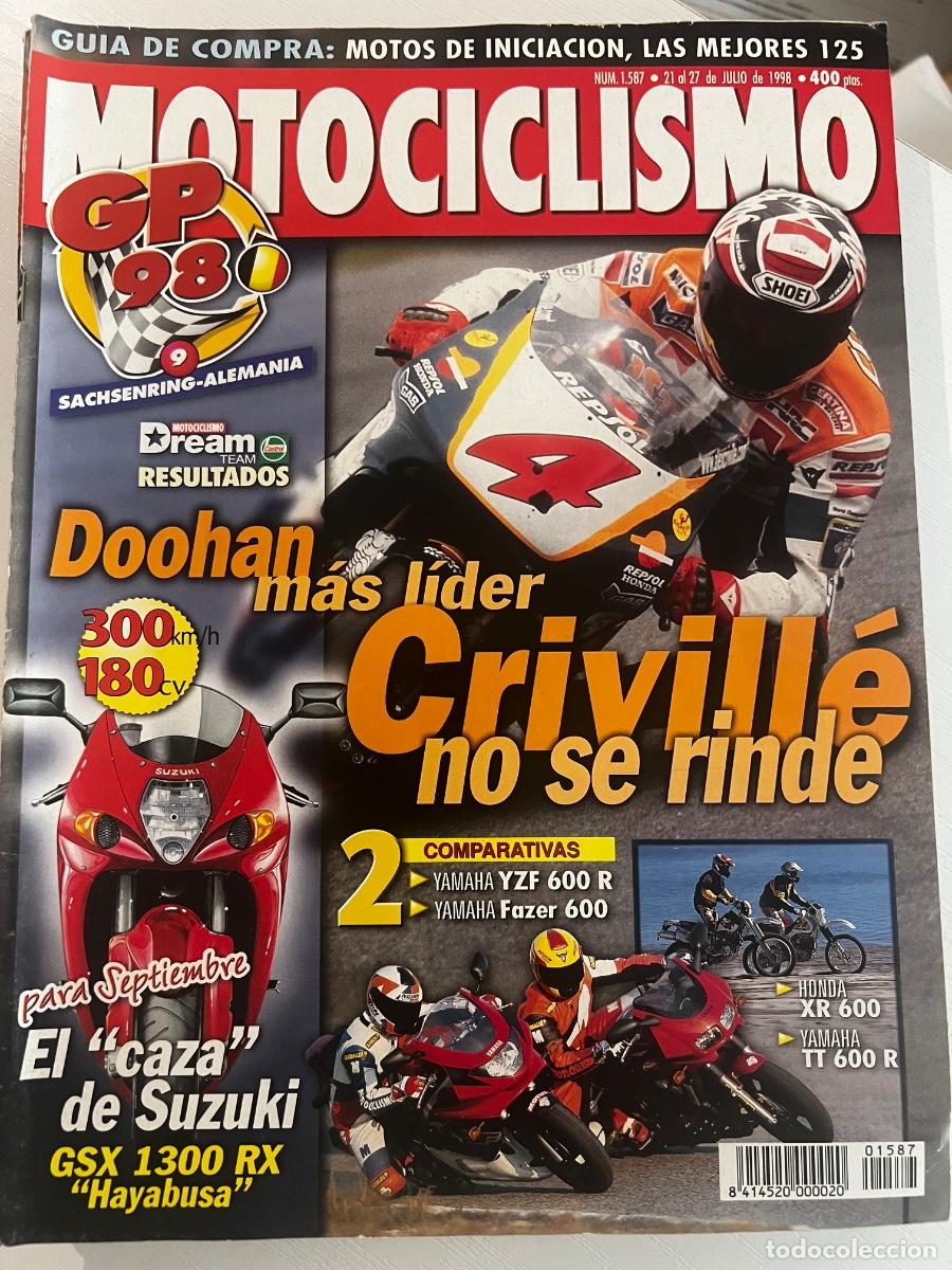 Coches y motocicletas: MOTOCICLISMO. N&deg; 1587. JULIO 1998.DOOHAN M&Aacute;S L&Iacute;DER, CRIVILLE NO SE RINDE. GP &lsquo;98 LEER