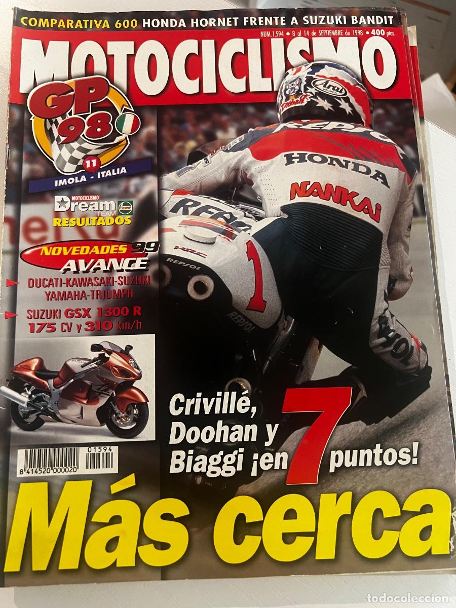 Coches y motocicletas: MOTOCICLISMO. N&ordm; 1594. SEPTIEMBRE 1998. PRUEBA: SUZUKI GSX 1300 R 175 CV. GRAN PREMIO DE &Iacute;MOLA. LEER