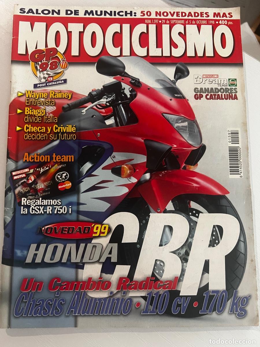 Coches y motocicletas: MOTOCICLISMO. N&ordm; 1597. SEPT-OCT 1998. HONDA CBR 600 F. SALON INTERMOT DE MUNICH. LEER