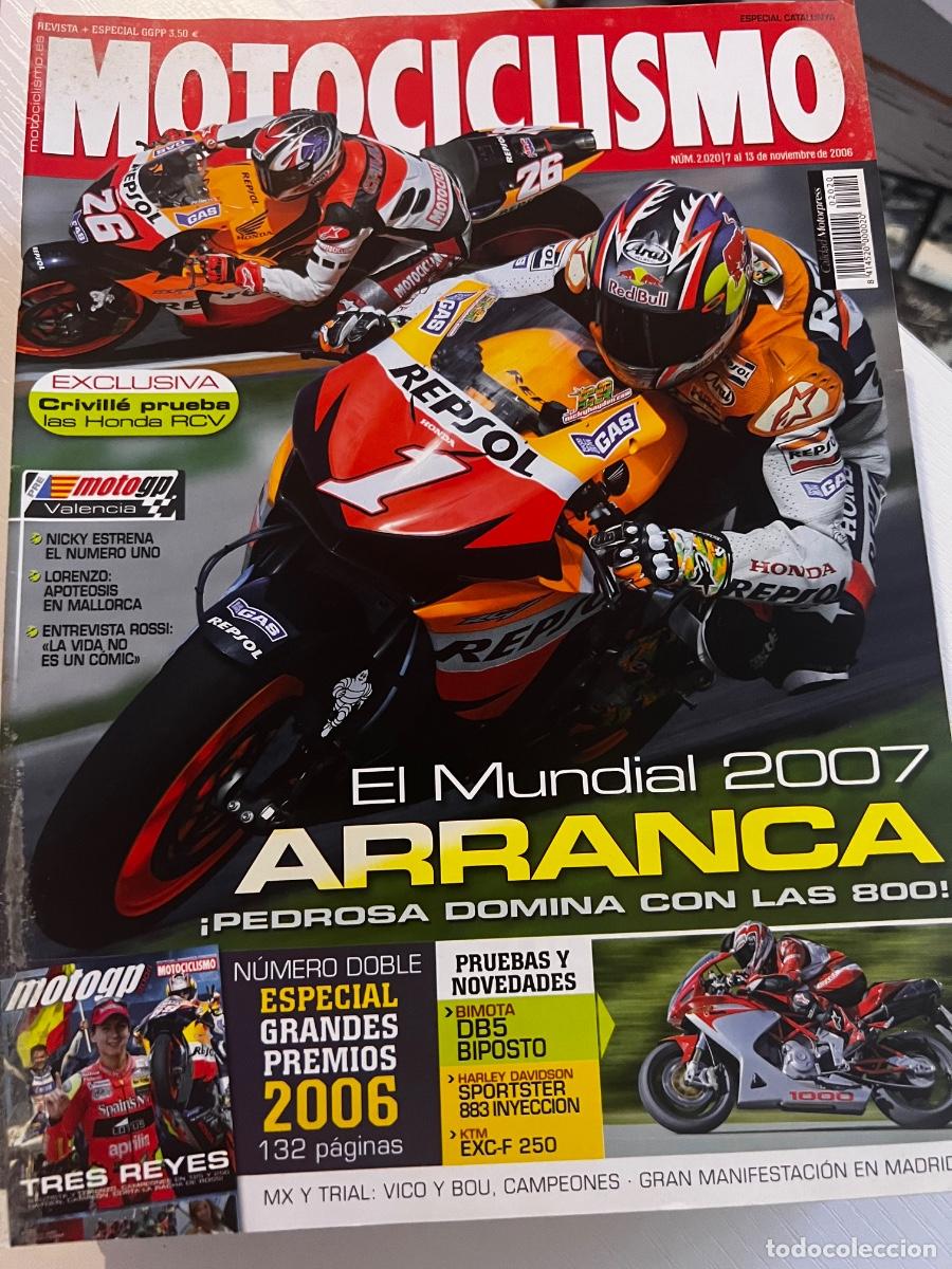 Coches y motocicletas: MOTOCICLISMO. N&ordm; 2020. NOVIEMBRE. 2006. EL MUNDIAL ARRANCA. CREVILLE PRUEBA LAS HONDA RCV.LEER.