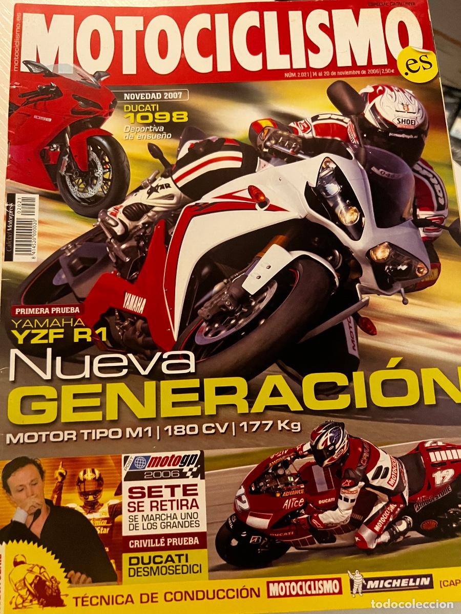 Coches y motocicletas: MOTOCICLISMO. N&deg; 2021. NOVIEMBRE 2006. YAMAHA YZF R1 NUEVA GENERACI&Oacute;N MOTOR TIPO M1. LEER