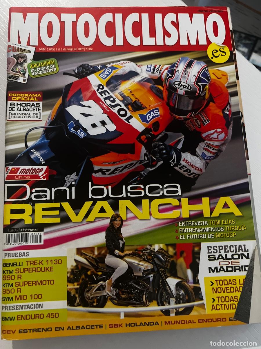 Coches y motocicletas: MOTOCICLISMO. N&ordm; 2045. MAYO. 2007. DANI BUSCA REVANCHA. BENELLI TRE-K 1130. SYM MIO 100.. LEER.