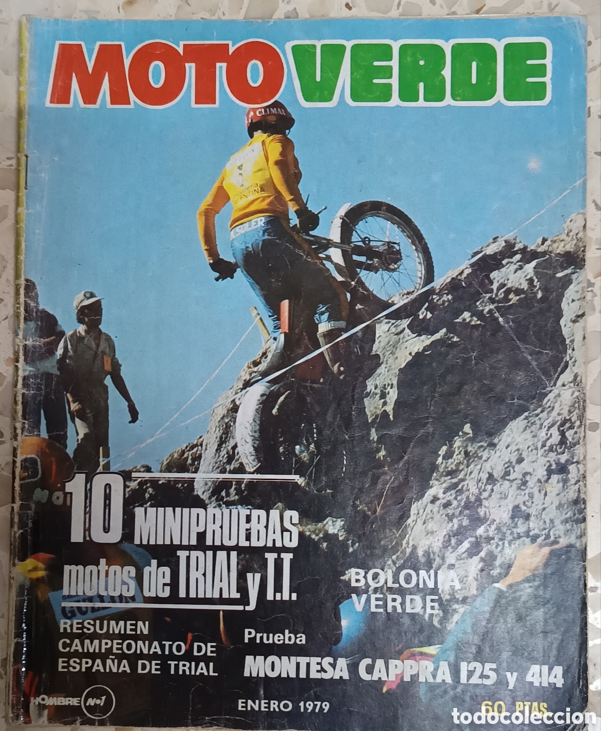 Coches y motocicletas: MOTO VERDE N&Uacute;MERO 6 prueba Montesa cappra 125 414 VE