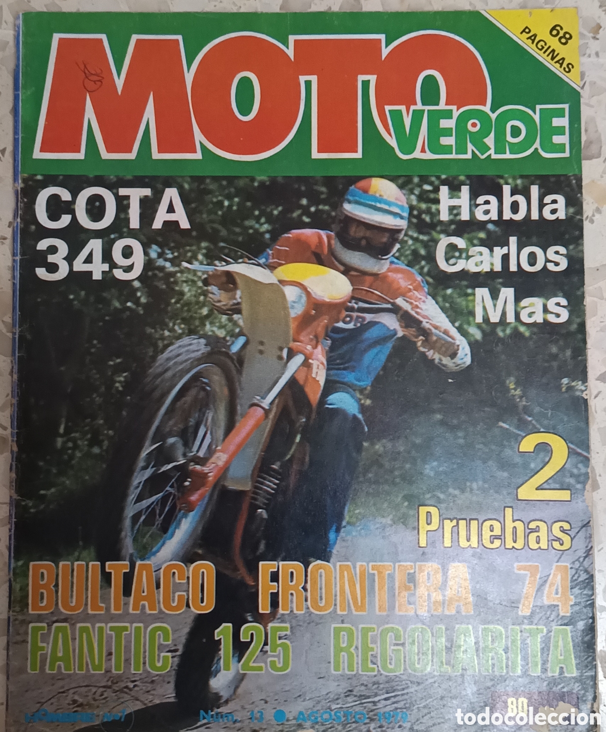 Coches y motocicletas: MOTO BERDE N&Uacute;MERO 13 AGOSTO 1979 MONTESA COTA 349 HABLA CARLOS MAS POSTER TONI ARCARONS