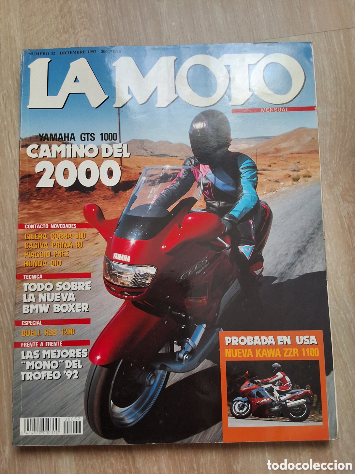 Coches y motocicletas: La moto mensual revista n&uacute;mero 32 a&ntilde;o 1992/12 edita Luike motorpress