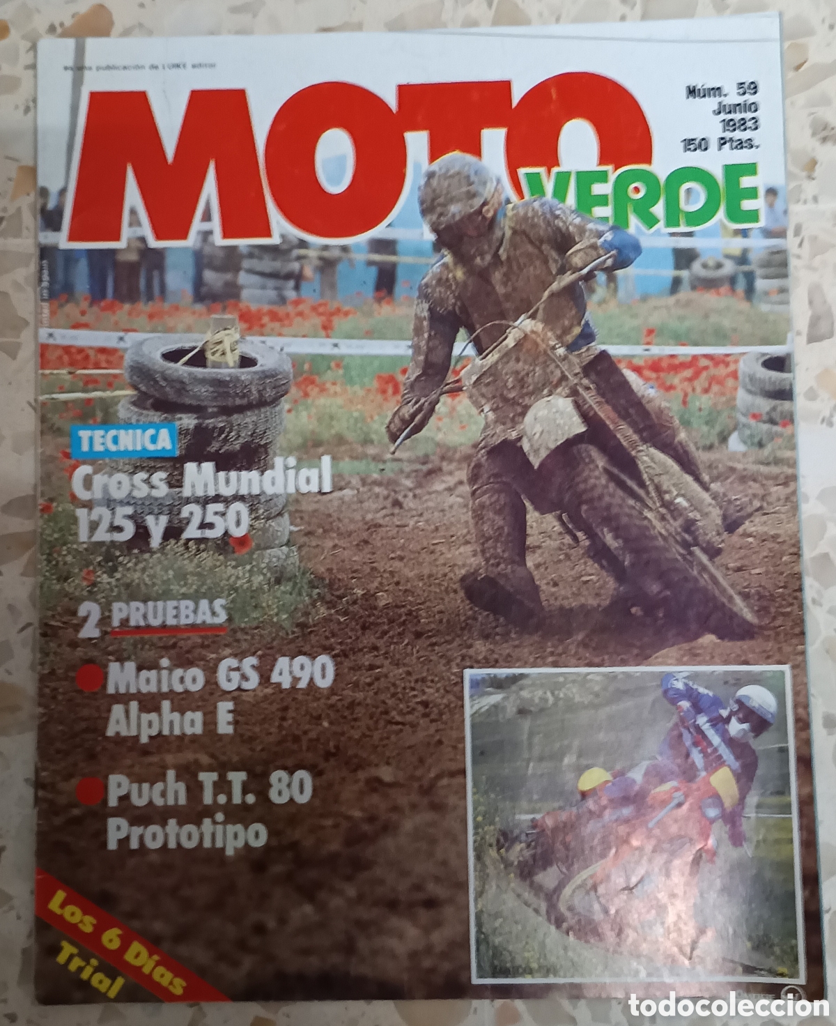 Coches y motocicletas: MOTO VERDE N&Uacute;MERO 59 JUNIO 1983 MAICO PUCH