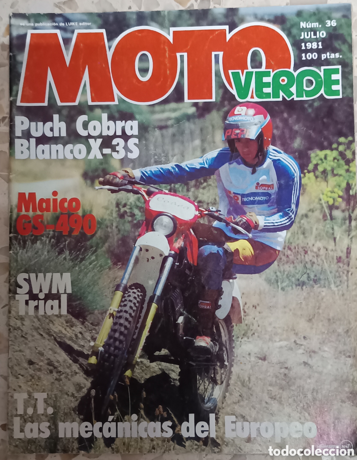Coches y motocicletas: MOTO VERDE N&Uacute;MERO 36 JULIO 1981 PUCH COBRA MAICO SWM