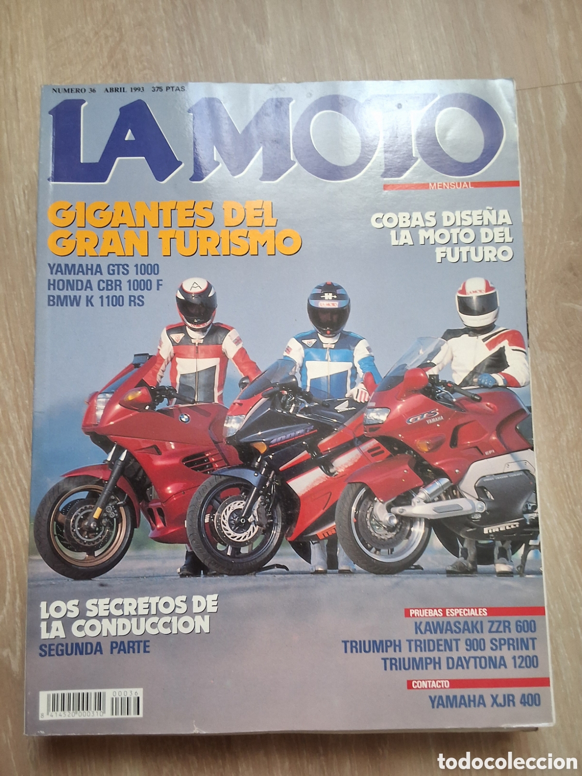 Coches y motocicletas: La moto mensual revista n&uacute;mero 36 a&ntilde;o 1993/4 edita Luike motorpress