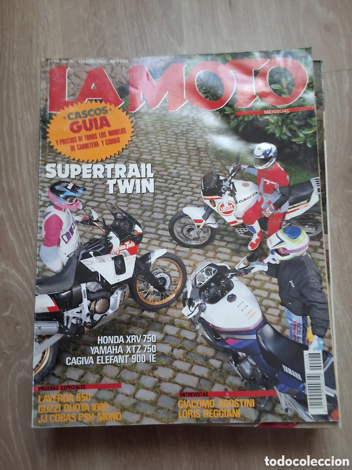 Coches y motocicletas: La moto mensual revista n&uacute;mero 28 a&ntilde;o 1992/8 edita Luike motorpress