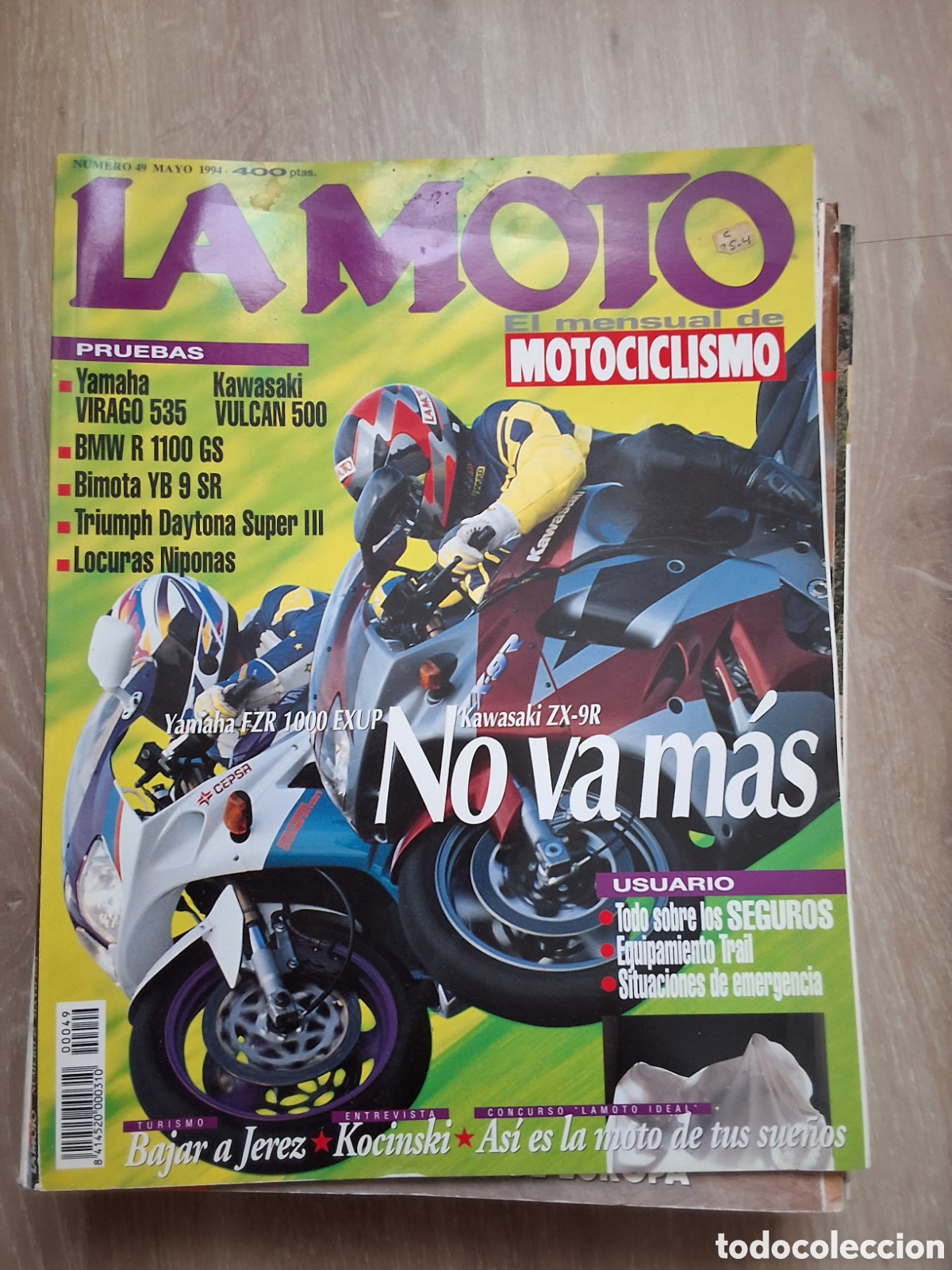 Coches y motocicletas: La moto mensual revista n&uacute;mero 49 a&ntilde;o 1994/5 edita Luike motorpress