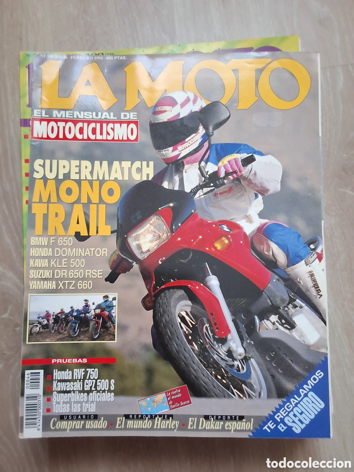 Coches y motocicletas: La moto mensual revista n&uacute;mero 46 a&ntilde;o 1994/2 edita Luike motorpress
