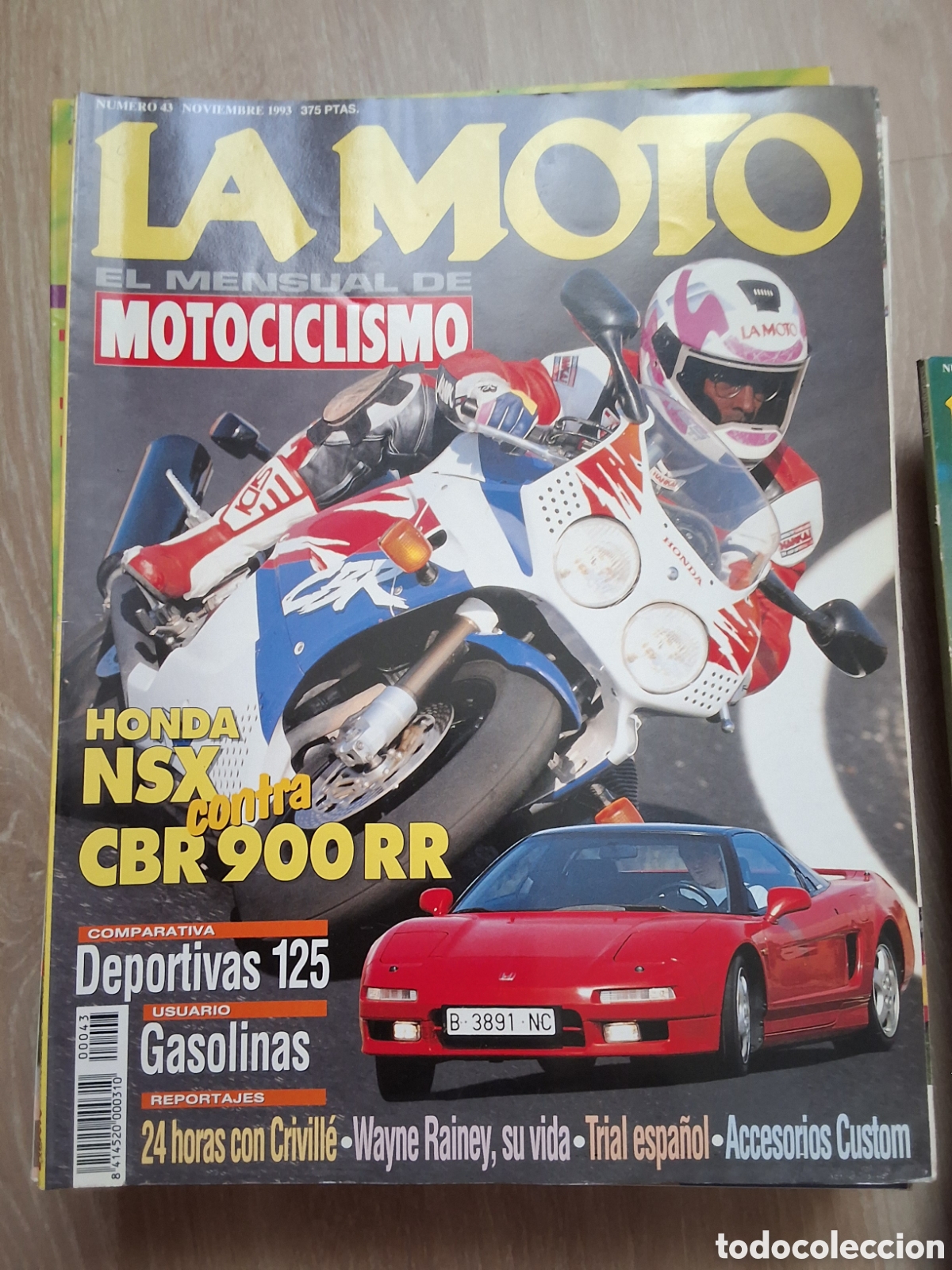 Coches y motocicletas: La moto mensual revista n&uacute;mero 43 a&ntilde;o 1993/11 edita Luike motorpress